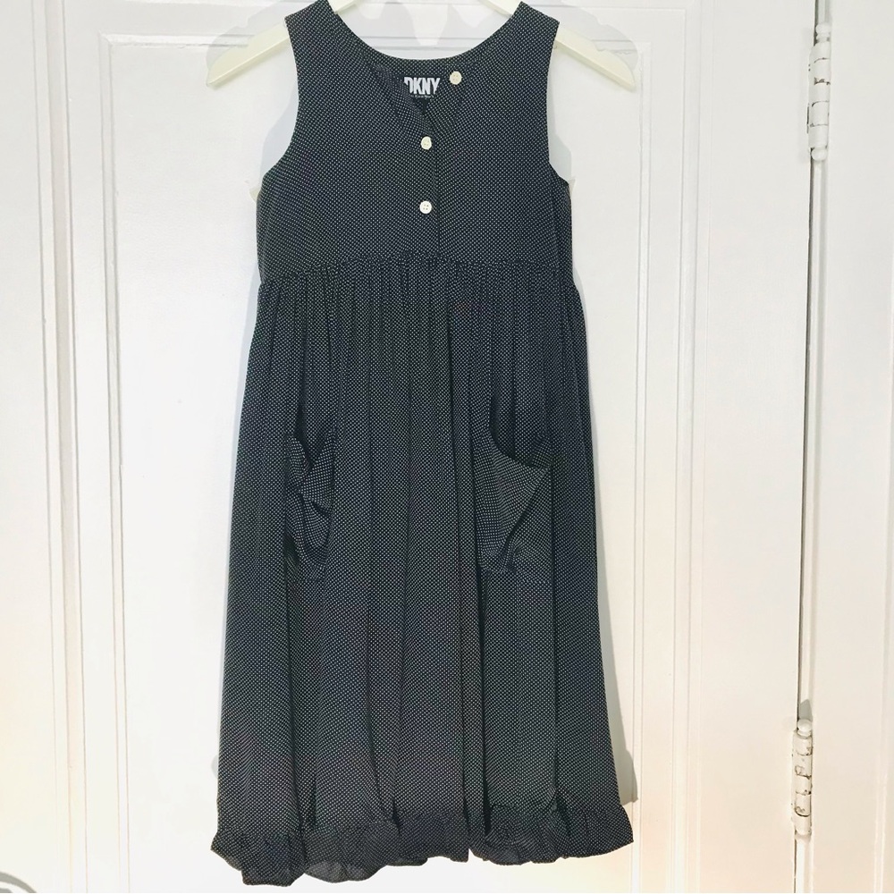 Vintage DKNY girls pin dot dress